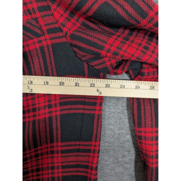 Kathryn‎ Deene Red Black Plaid Single Button Womens Blazer Size 16 - Picture 5 of 8